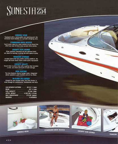 Chaparral 2006 Sunesta Deck Boats Brochure