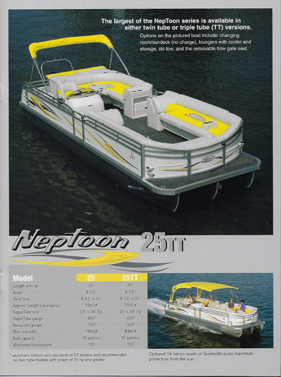JC 2006 Neptoon Pontoon Brochure