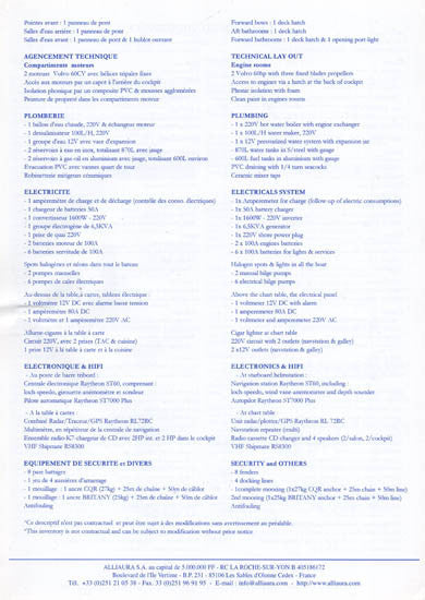 Privilege 51 Easy Cruise Specification Brochure