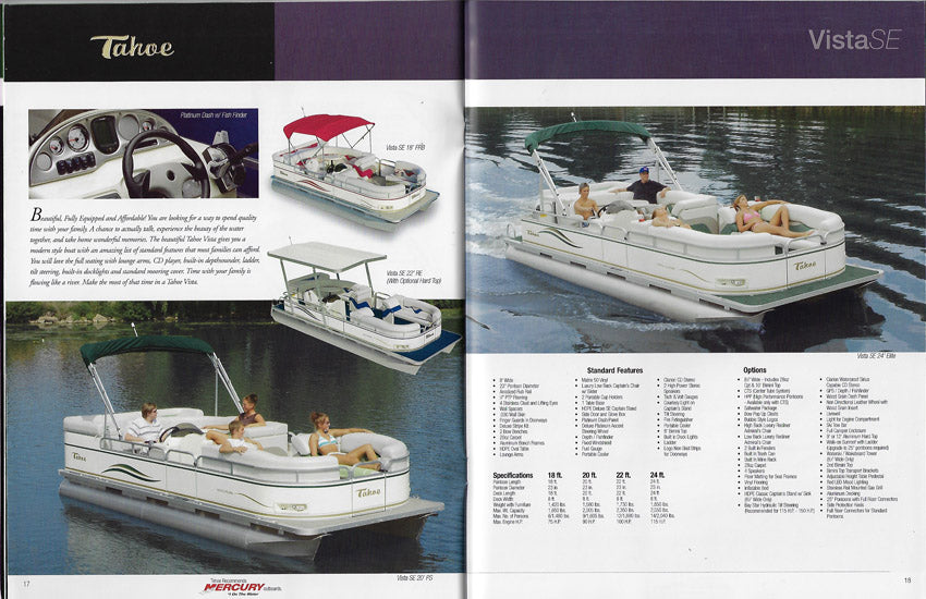 Tahoe 2006 Pontoon Brochure