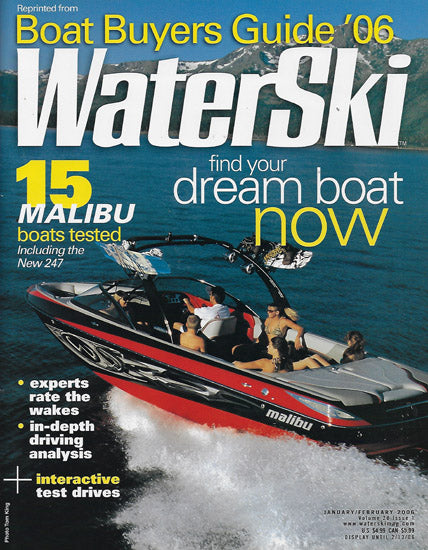 Malibu 2006 Waterski Boat Buyers Magazine Reprint Brochure