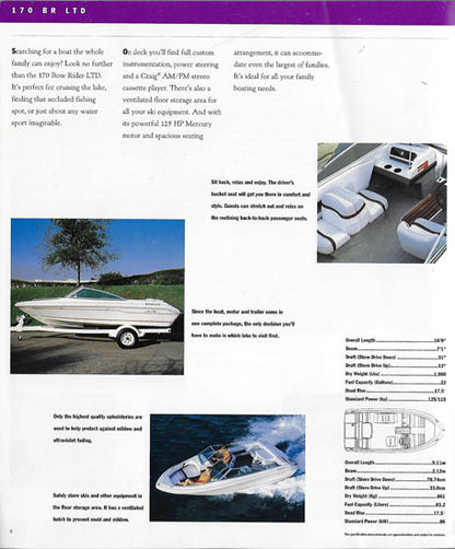 Sea Ray 1993 Sport Boats Brochure