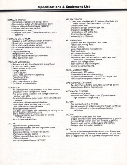 Sabreline 36 Brochure