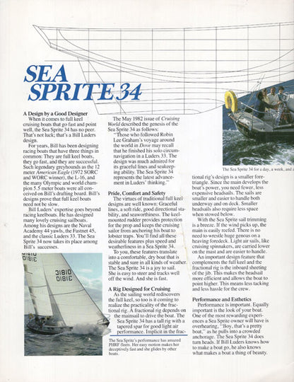 Sea Sprite 34 Brochure Digital Package