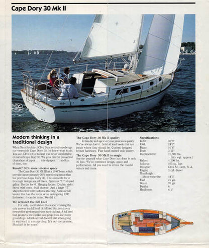Cape Dory 1988 Brochure