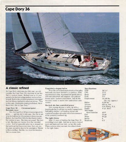 Cape Dory 1988 Brochure