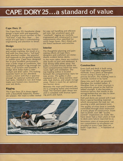 Cape Dory 25 Brochure