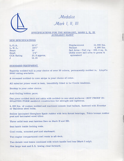 LeCompte Medalist Brochure
