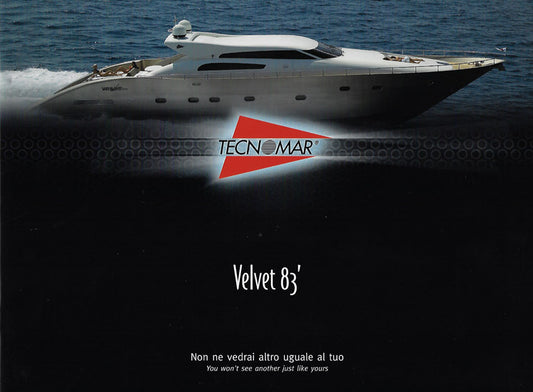 Tecnomar Velvet 83 Brochure