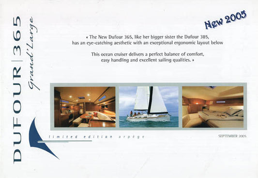 Dufour 365 Grand Large Specification Brochure