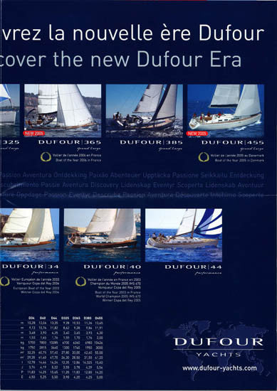 Dufour 2006 News Brochure