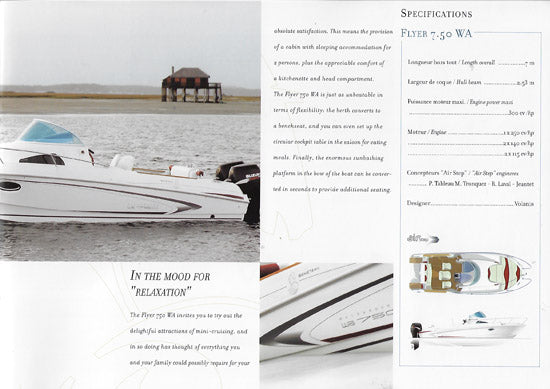 Beneteau Flyer 7.50 Open & WA Brochure