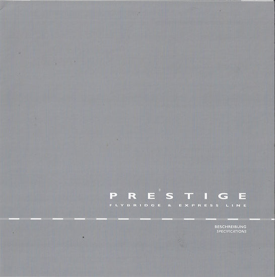 Jeanneau 2006 Prestige Specification Brochure