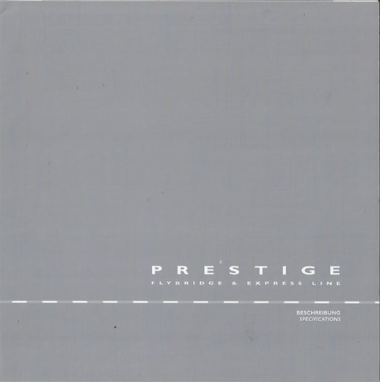 Jeanneau 2006 Prestige Specification Brochure