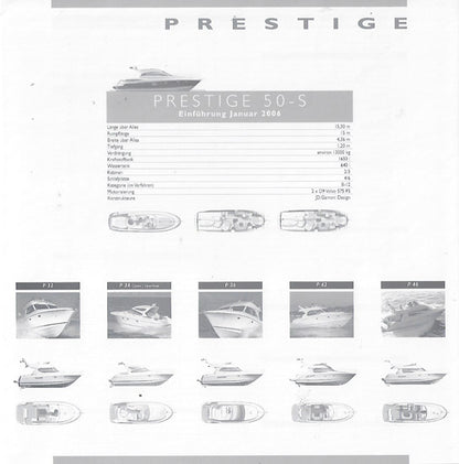 Jeanneau 2006 Prestige Specification Brochure