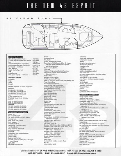 Cruisers Esprit 4270 Brochure