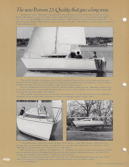 Pearson 23 Brochure