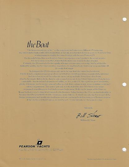 Pearson 23 Brochure