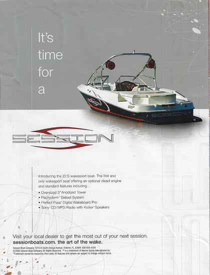 Session WaterSki Magazine Reprint Brochure