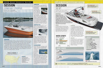 Session WaterSki Magazine Reprint Brochure