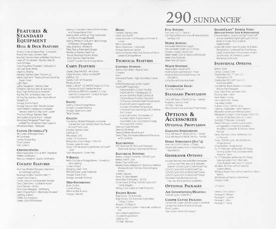 Sea Ray 290 Sundancer Brochure