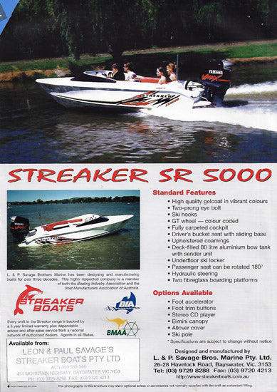 Streaker SR5000 Brochure