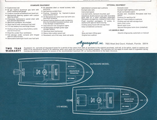 Aquasport 19-6 Brochure