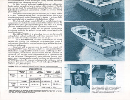 Aquasport 240 Sea Hunter Brochure