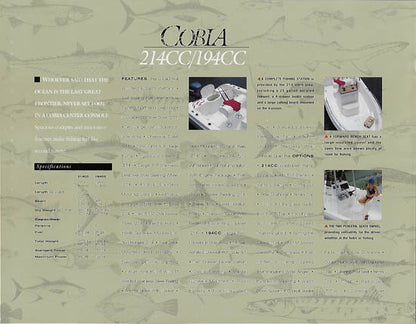 Cobia 1996 Sport Fish Brochure