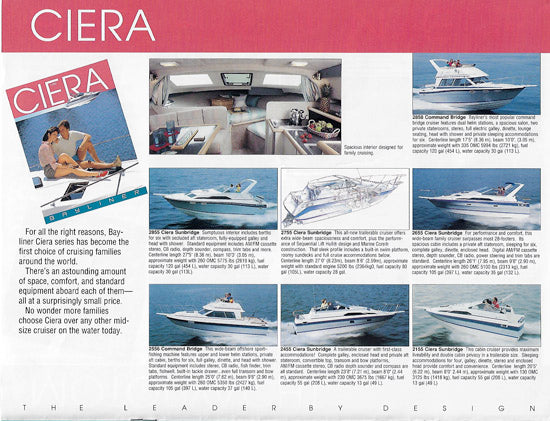 Bayliner 1989 Brochure