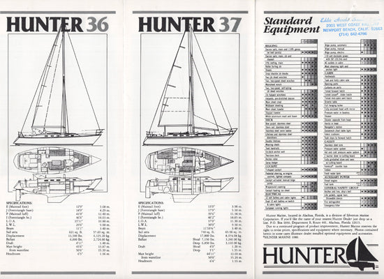 Hunter 1980 Brochure