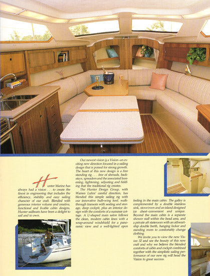 Hunter 32 Vision Brochure
