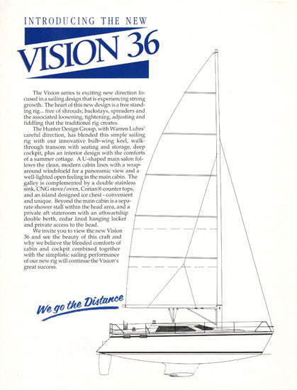 Hunter 36 Vision Specification Brochure