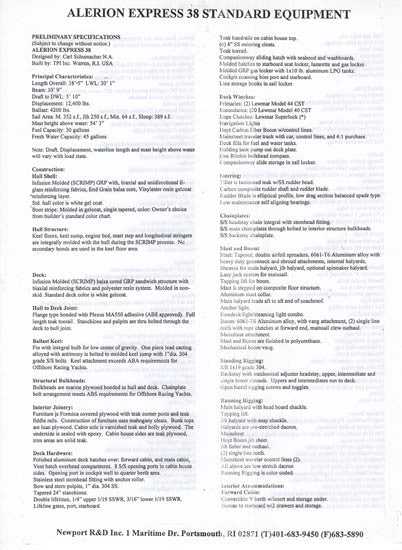 Alerion Express 38 Brochure