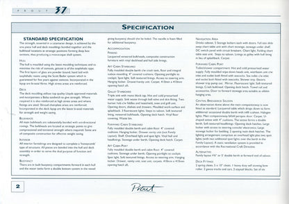 Prout 37 Specification Brochure