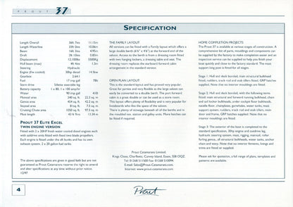 Prout 37 Specification Brochure