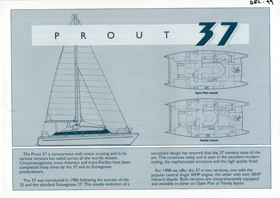 Prout 37 Specification Brochure