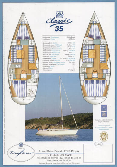 Dufour 35 Classic Brochure