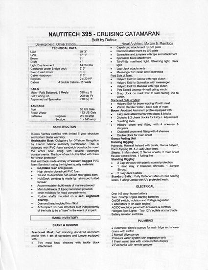 Dufour Nautitech 395 Brochure