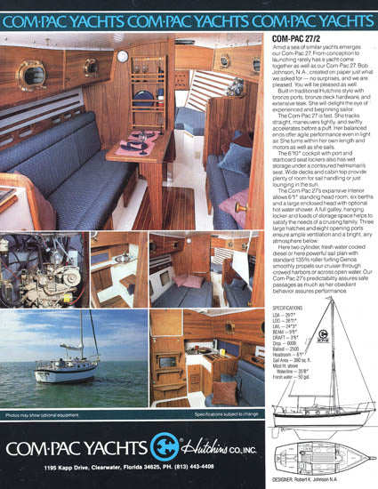 Com-Pac 27/2 Brochure – SailInfo I boatbrochure.com