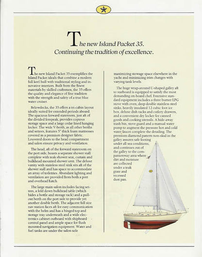 Island Packet 35 Launch Brochure