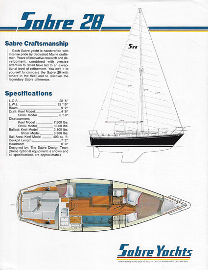 Sabre 28 Brochure