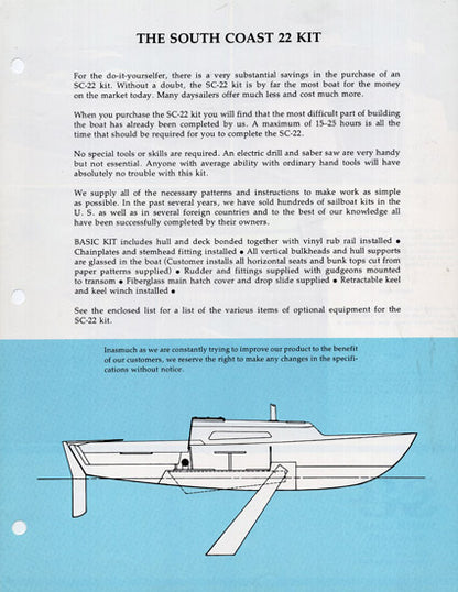 South Coast 22 Brochure