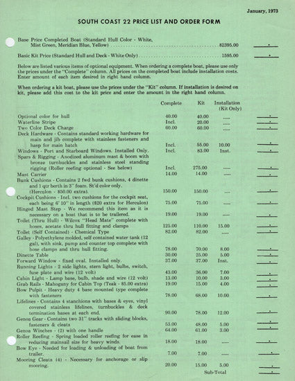 South Coast 22 Brochure