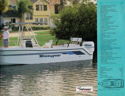Ranger 1996 Sportfisherman Brochure