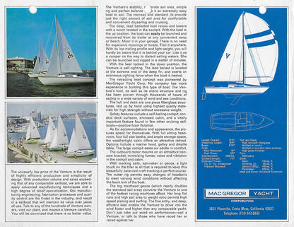 MacGregor Venture 21 Brochure