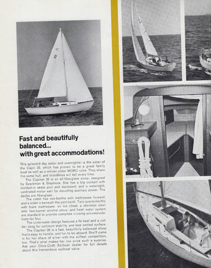 Chris Craft Capitan 26 Brochure