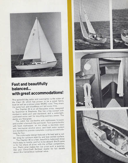 Chris Craft Capitan 26 Brochure