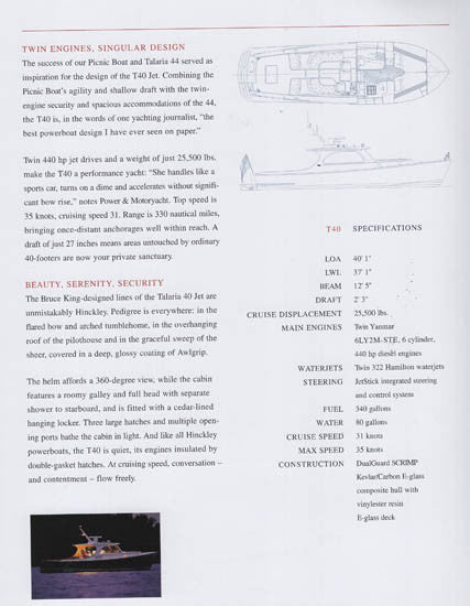 Hinckley 2005 Power Brochure