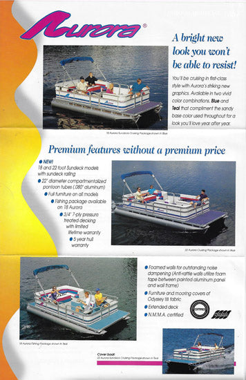 Aurora 1998 Pontoon Brochure